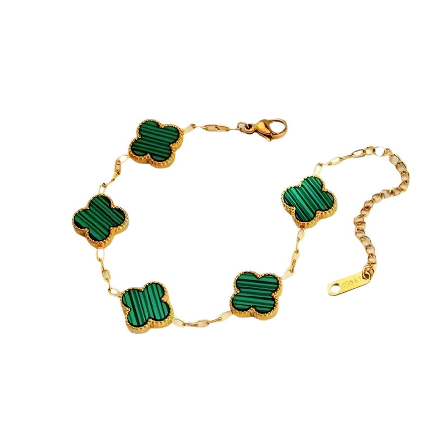bracelet trèfle vert