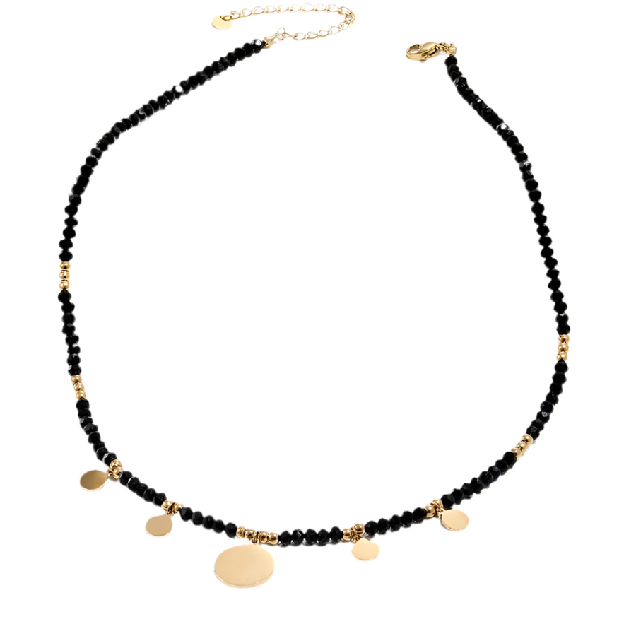 Collier en perles et Acier Inoxydable