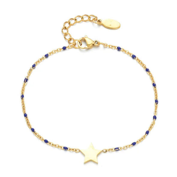 Bracelet acier inoxydable étoile