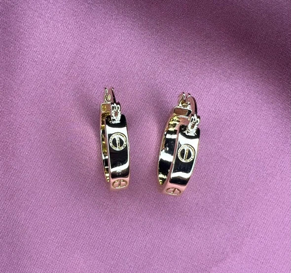 Boucles d'oreilles plaqué or mini créoles