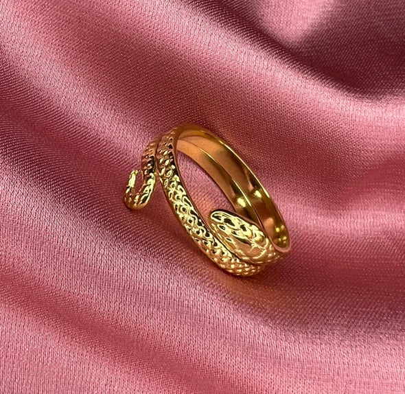 Bague serpent en acier inoxydable