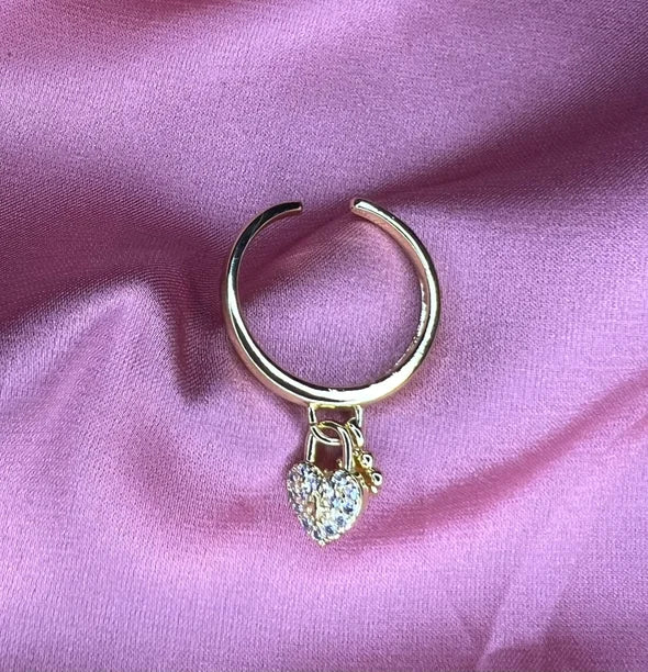Bague réglable en plaqué or