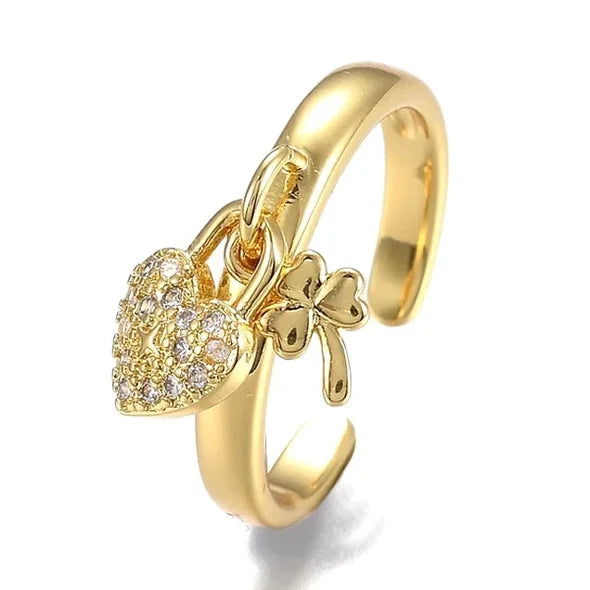 Bague réglable en plaqué or